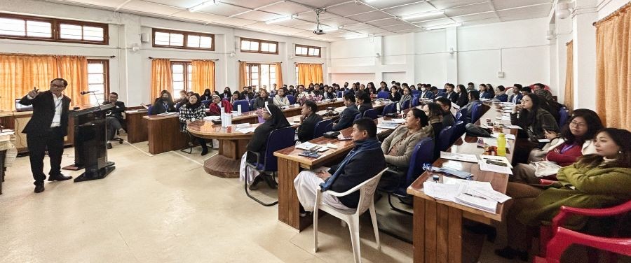 Participants during the national seminar held at St Joseph’s College (Autonomous), Jakhama.